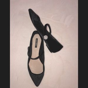 BRAND NEW Ava & Aiden Velvet Mary Jane Flats